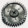 Шестерня мясорубки Ротор, черная, D=72mm, H=25, пр.зубья 34 (квадрат 8mm